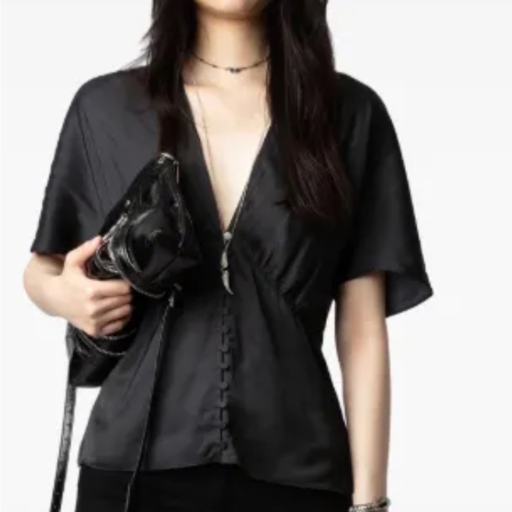 Zadig & Voltaire Black Blouse - Picture 2 of 4